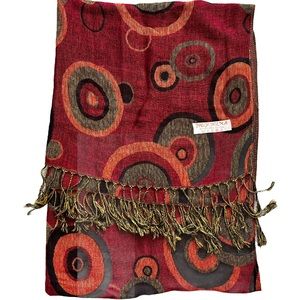 PASHMINA AND SILK PASHMINA SCARF ARTSY ART TO WEAR CONTEMPORARY CHIC